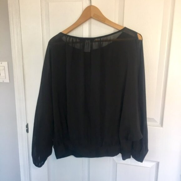 Marc Jacobs silk black blouse oversize size xs - Picture 7 of 8